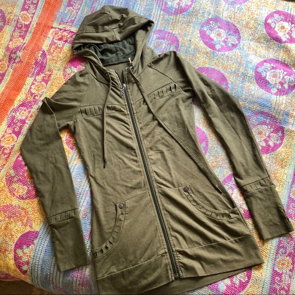 nomads hempwear Tops - Nomads HempWear Elevate Zip Hoodie, green